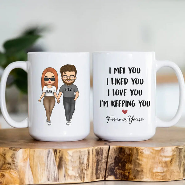 Mug-Forever Yours - Personalized Mug for Couples | Couples Gift-JackNRoy