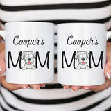 Mug-Dog's Mom - Personalized Mug for Dog Moms | Dog Mom Gifts | Pet Lover Mug-Mug-White-JackNRoy