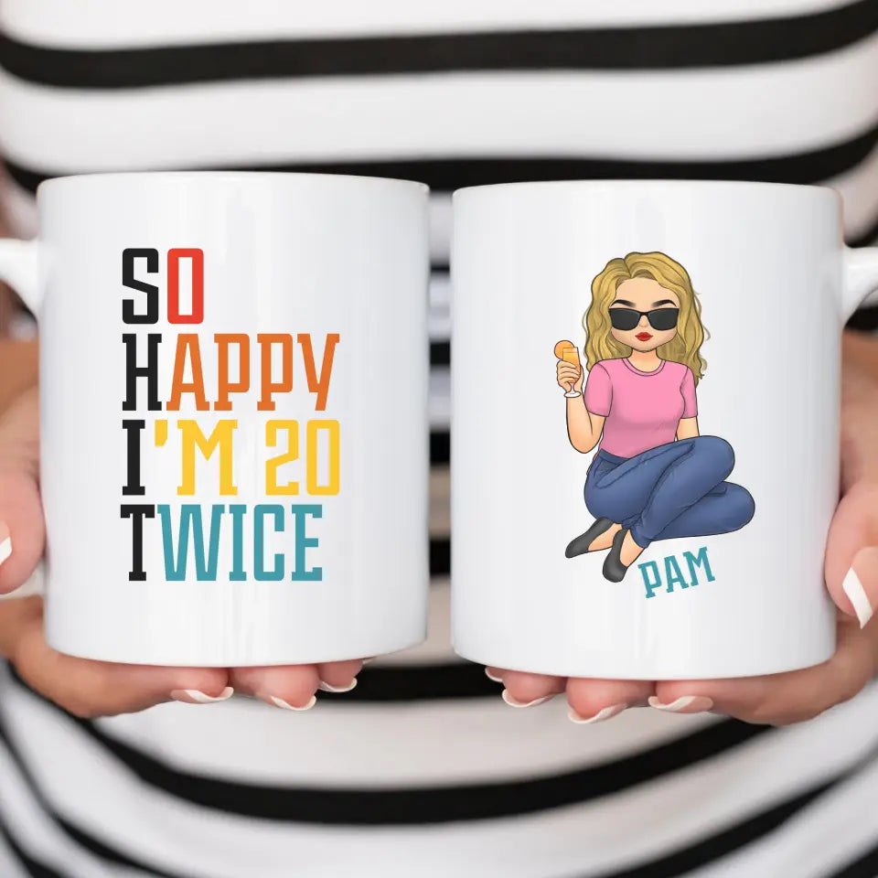 S.H.I.T. 40 Mug - Personalized 40th Birthday Mug
