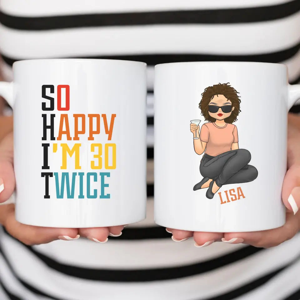 S.H.I.T. 60 Mug - Personalized 60th Birthday Mug