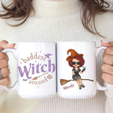Mug-Baddest Witch Around - Personalized Mug (11oz/15oz) | Gift for Halloween | Halloween Mug-White Mug-White-JackNRoy