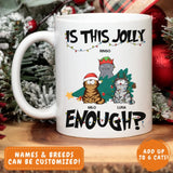 Mug-Is This Jolly Enough? - Personalized Christmas Mug (11oz/15oz) | Gift for Cat Lovers-JackNRoy