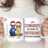 Mug-Congrats on Being My Husband - Personalized Mug (11oz/15oz) | Gift for Couples | Christmas Mug-White Mug-White-JackNRoy