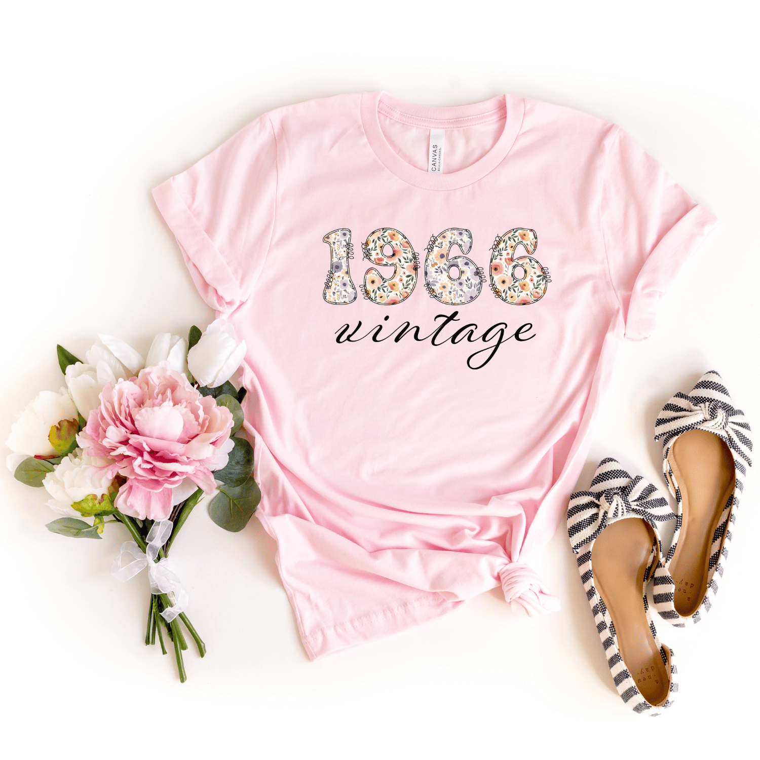1966 Vintage Birthday Floral T-Shirt | 60th Birthday Tee – Jack N Roy