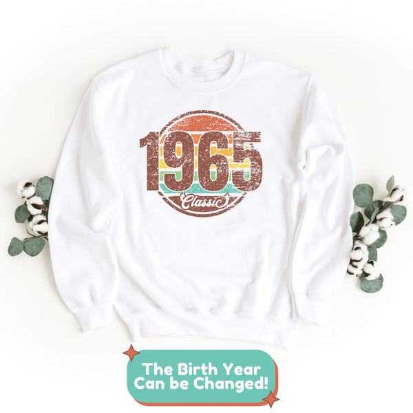 Sweatshirt-Classic Custom Birthday Sweatshirt (Customize Your Year)-Jack N Roy