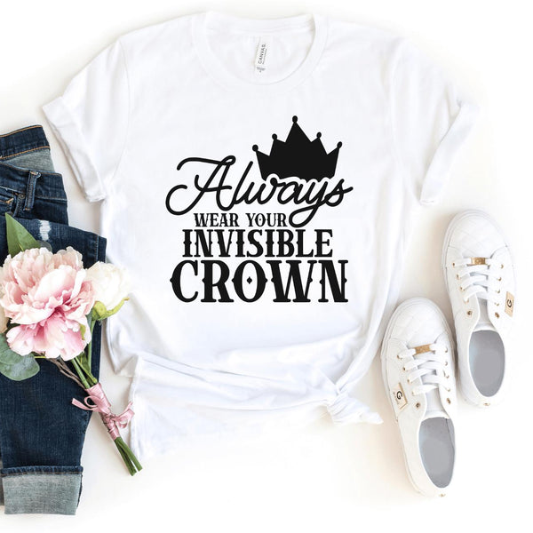 T-Shirt-Always Wear Your Crown T-Shirt-S-White-Jack N Roy