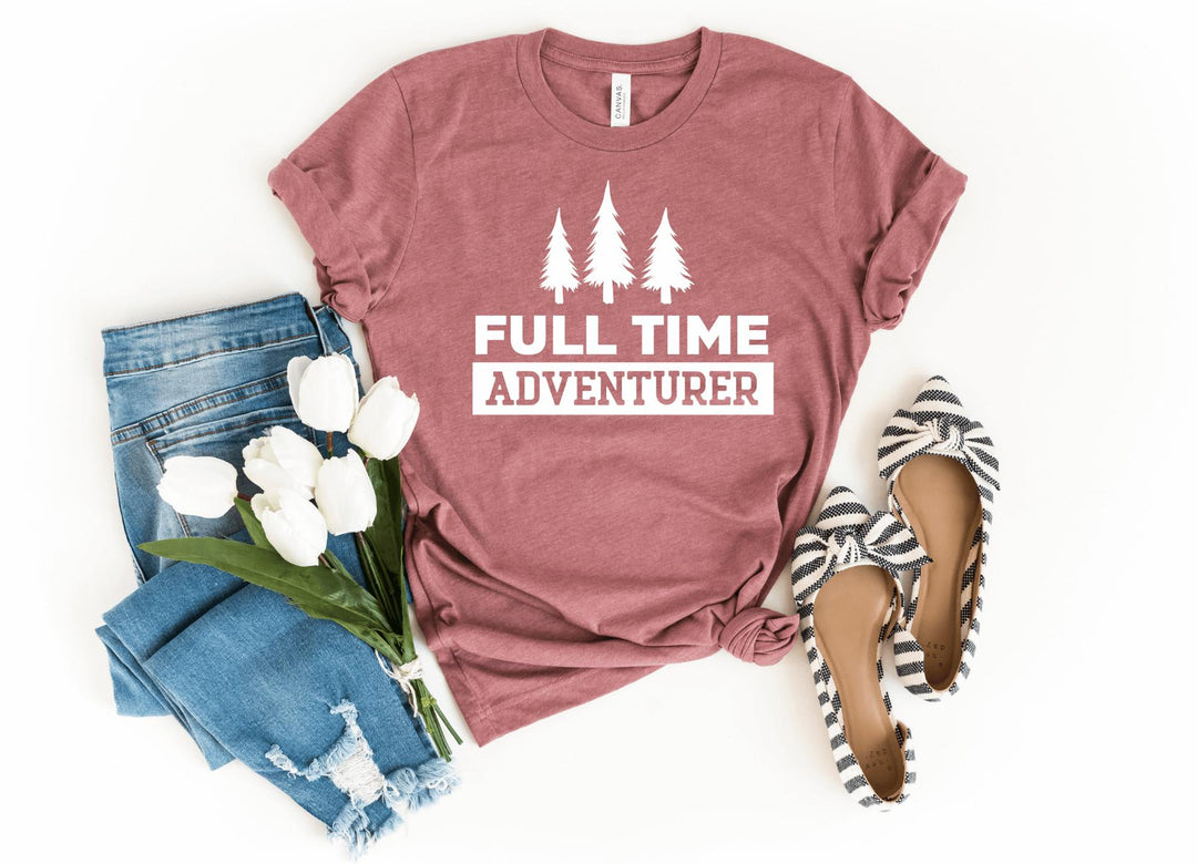 Shirts & Tops-Full Time Adventurer T-Shirt-S-Heather Mauve-Jack N Roy