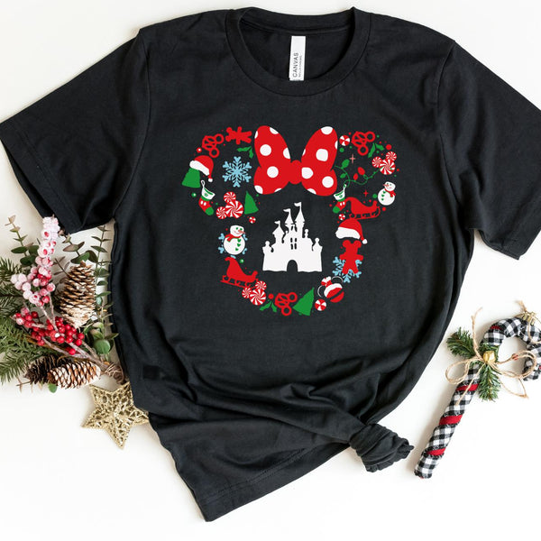 T-Shirt-Mickey Mouse Christmas T-Shirt-S-Black-Jack N Roy