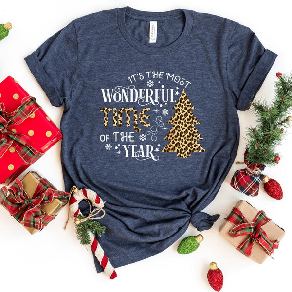T-Shirt-Most Wonderful Time Of The Year T-Shirt-S-Heather Navy-Jack N Roy