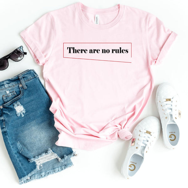 T-Shirt-No Rules T-Shirt-S-Pink-Jack N Roy