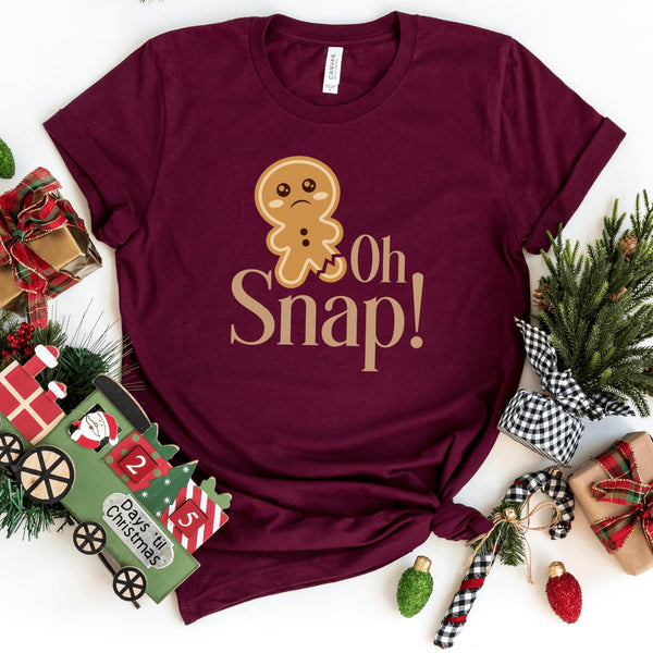 T-Shirt-Oh Snap! T-Shirt-S-Maroon-Jack N Roy