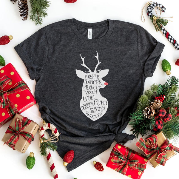 T-Shirt-Rudolph T-Shirt-S-Dark Grey Heather-Jack N Roy