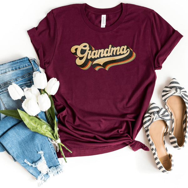 T-Shirt-Vintage Grandma T-Shirt-S-Maroon-Jack N Roy