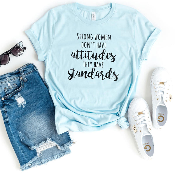 T-Shirt-We got standards T-Shirt-S-Heather Ice Blue-Jack N Roy