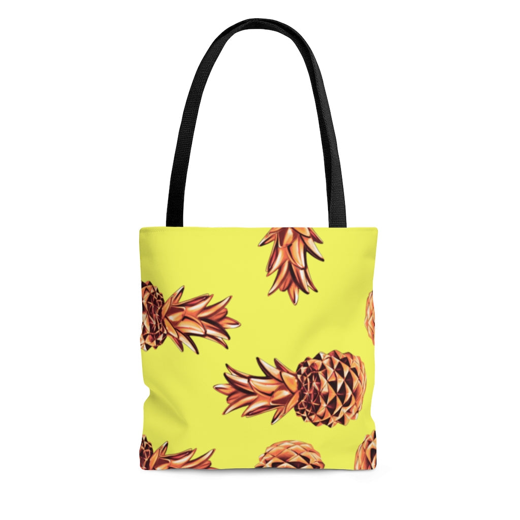Bags-Bronze Pineapples Tote Bag-Small-Printify