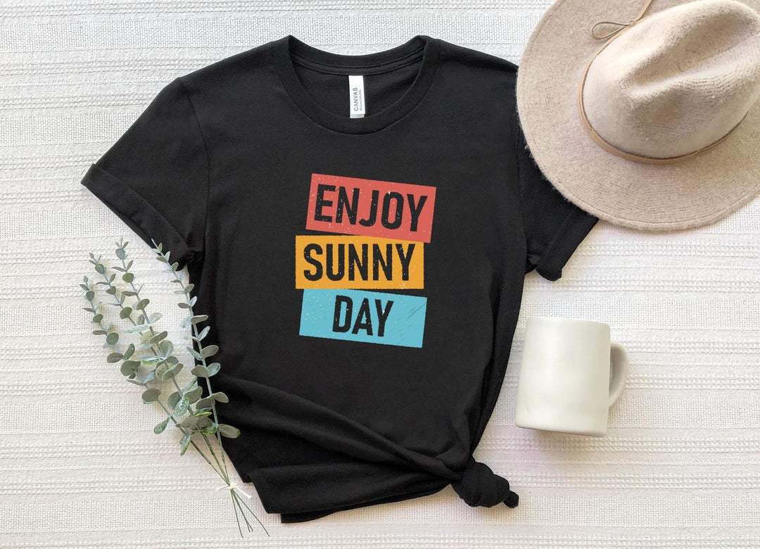Shirts & Tops-Enjoy Sunny Day T-Shirt-S-Black-Jack N Roy