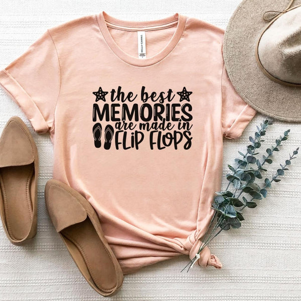 T-Shirt-The Best Memories T-Shirt-S-Heather Peach-Jack N Roy