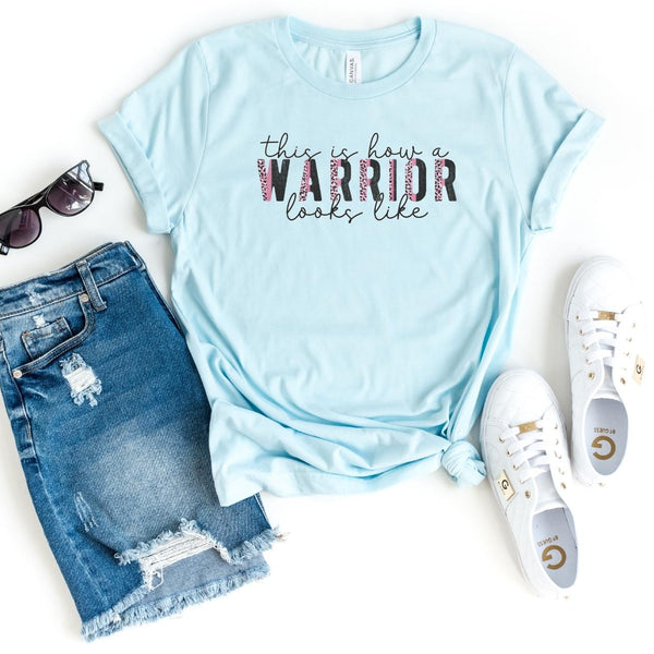 T-Shirt-The Warrior's T-Shirt 🎗️-S-Heather Ice Blue-Jack N Roy
