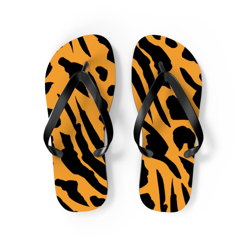 Shoes-Tiger Flip Flops-M-Jack N Roy