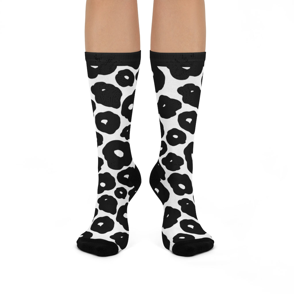 Socks-B&W Animal Print Socks-One size-Jack N Roy
