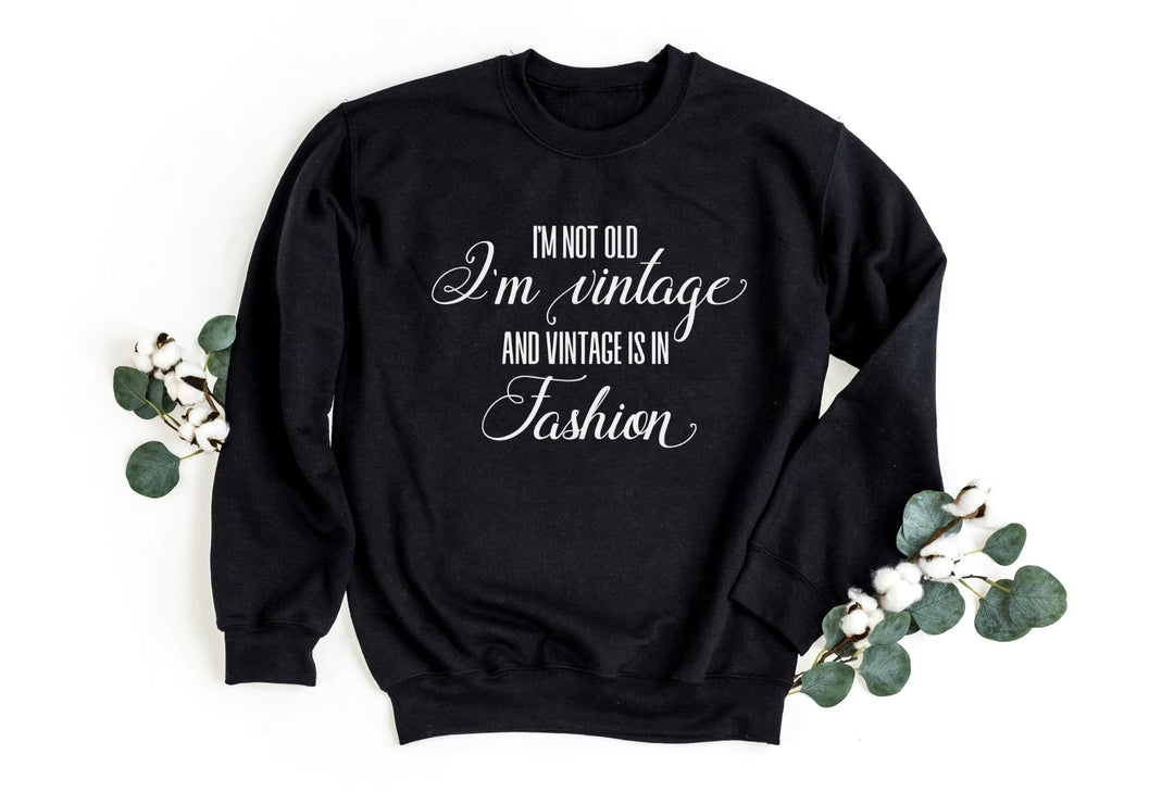 Sweatshirts-I'm Vintage Sweatshirt-S-Black-Jack N Roy