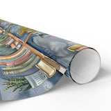 Home Decor-Books & Blooms Wrapping Paper-Jack N Roy