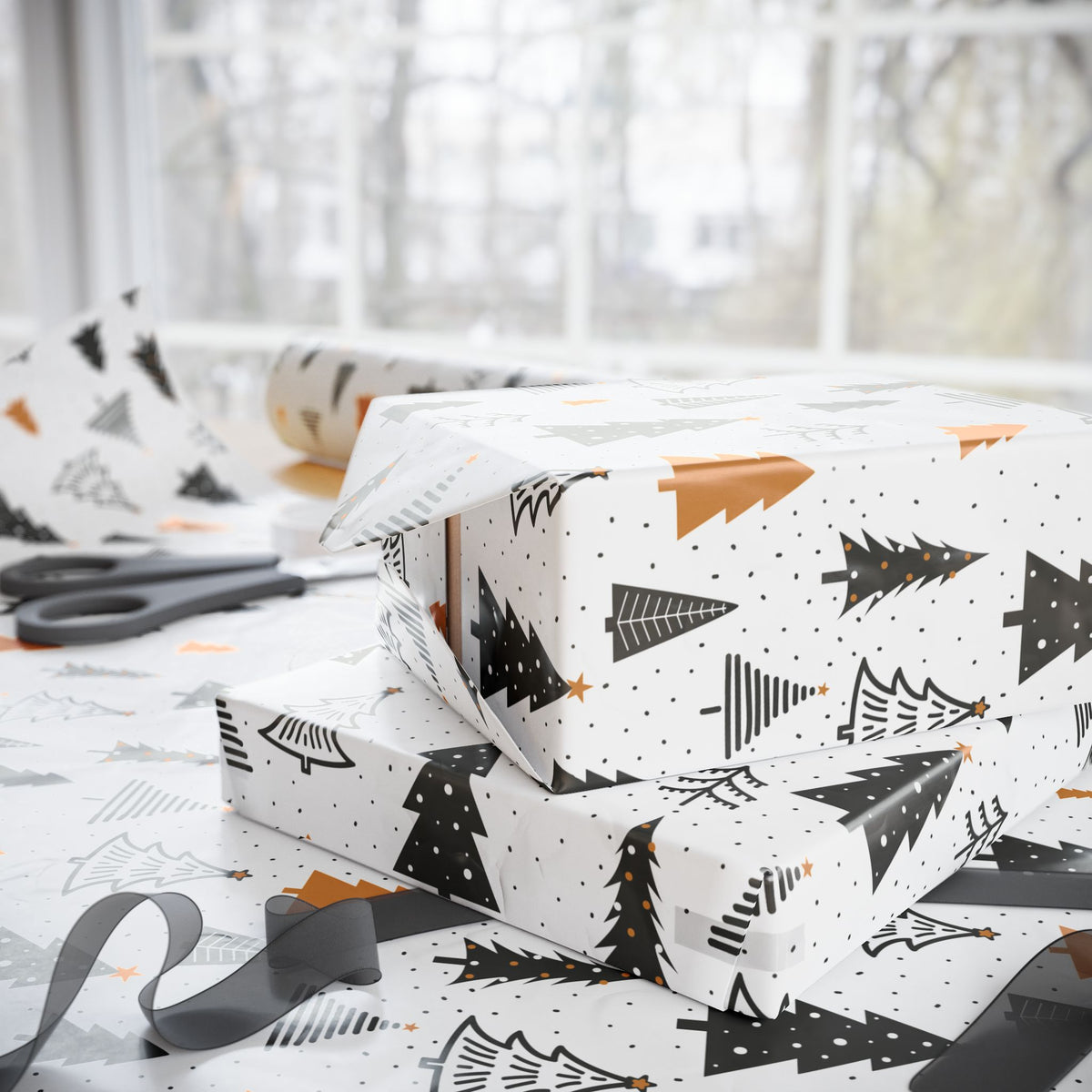Home Decor-Christmas Trees - Wrapping Paper-Printify