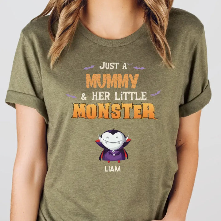 Shirts & Tops-Mummy & Monsters - Personalized T-Shirts | Halloween Gift-Unisex T-Shirt-Heather Olive-JackNRoy