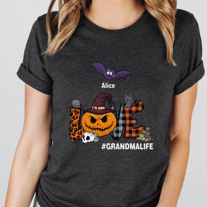 Shirts & Tops-Love Halloween - Personalized T-Shirt | Halloween Gift-JackNRoy