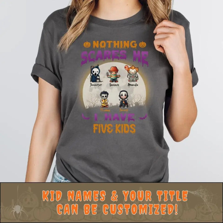 Shirts & Tops-Nothing Scares Me - Personalized T-Shirt | Halloween Gift-JackNRoy