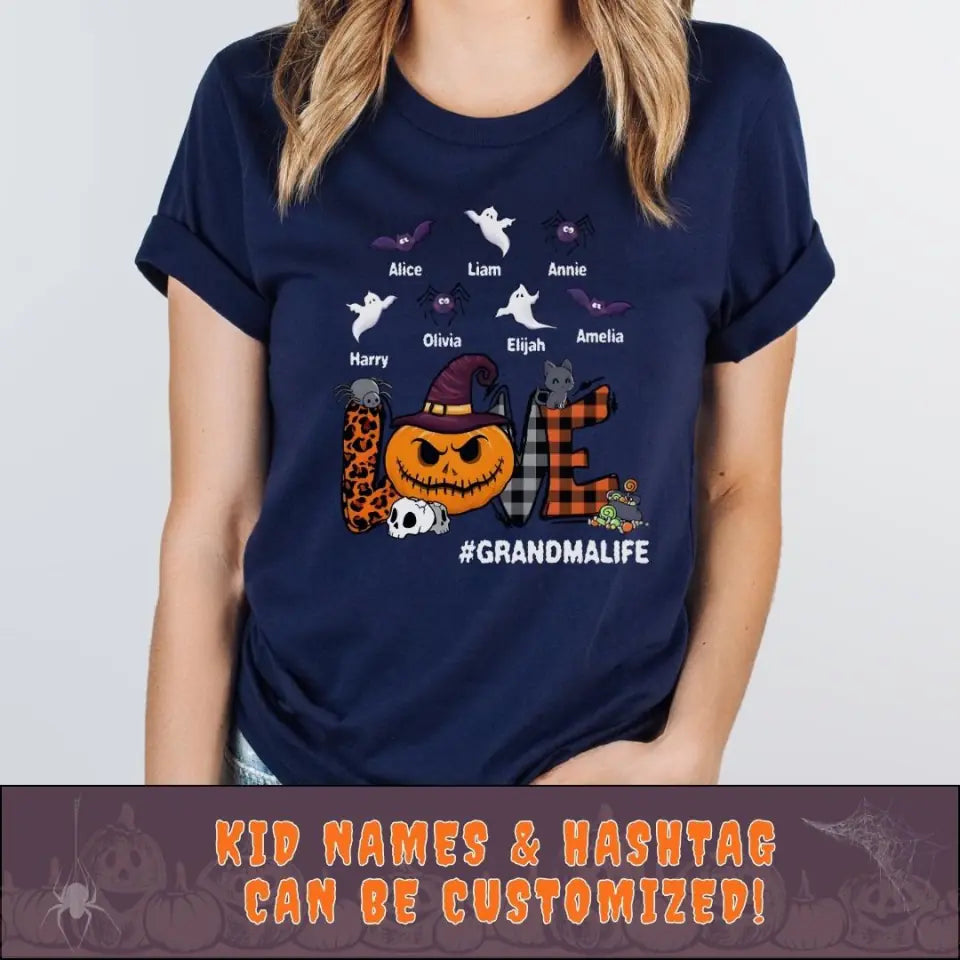 Shirts & Tops-Love Halloween - Personalized T-Shirt | Halloween Gift-JackNRoy