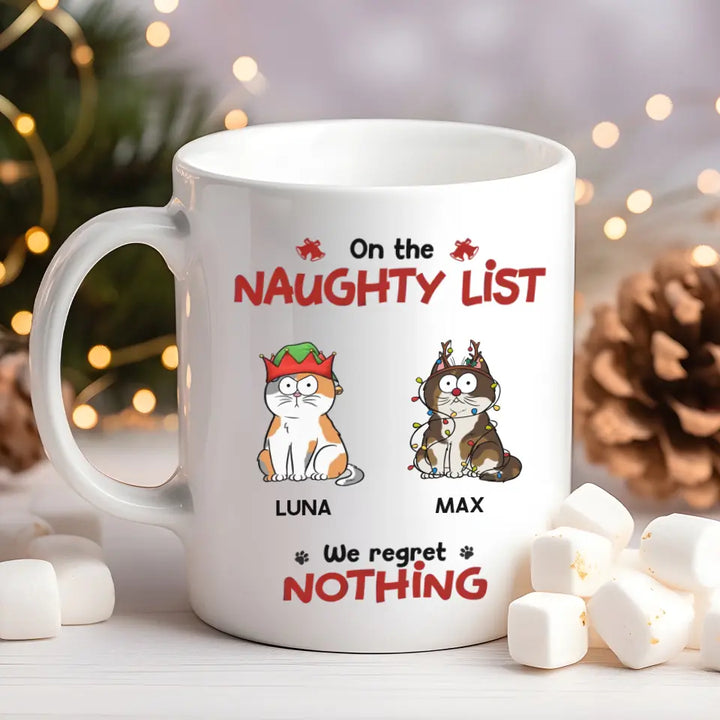 Mugs-On The Naughty List - Personalized Pet Mug for Cat Lovers | (11oz/15oz)-JackNRoy