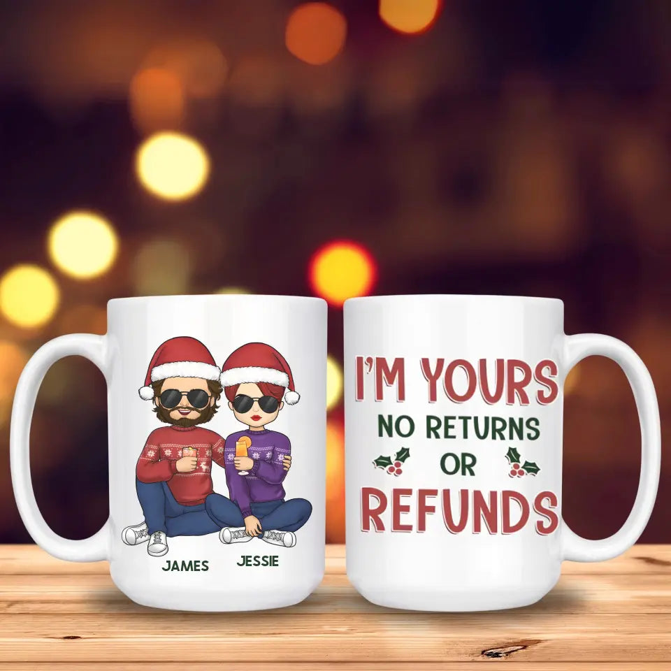 Mugs-I'm Yours, No Returns | Personalized Mug for Couples | (11oz/15oz)-White Mug-White-JackNRoy