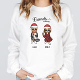 T-Shirt-Friends Forever | Personalized Unisex T-Shirt for Best Friends-Unisex Sweatshirt-White-JackNRoy