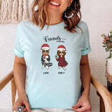 T-Shirt-Friends Forever | Personalized Unisex T-Shirt for Best Friends-Unisex T-Shirt-Heather Ice Blue-JackNRoy