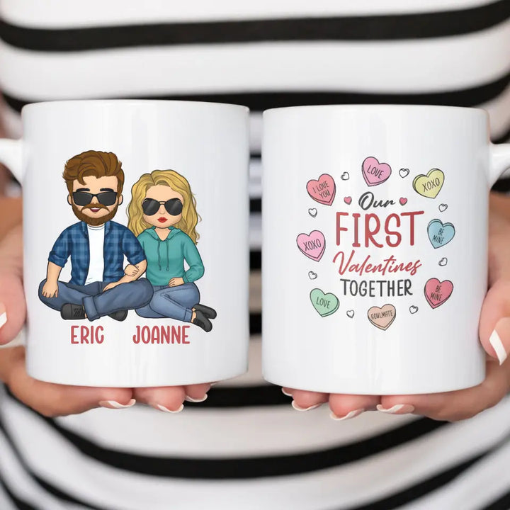 Mug-Our First Valentines - Personalized Mug for Couples | Valentine's Gift-JackNRoy
