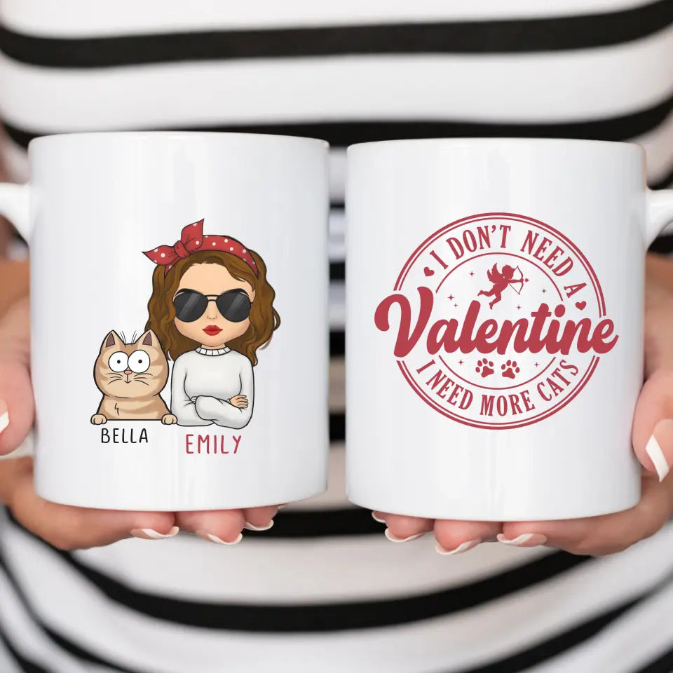 Mug-I Need More Cats - Personalized Mug for Cat Lovers | Cat Mom Gift | Valentines Mug-JackNRoy