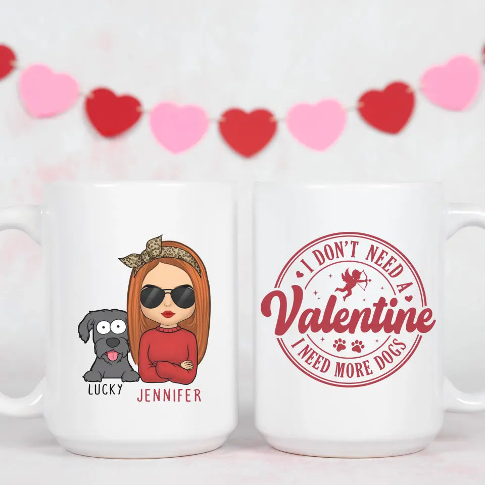 Mug-I Need More Dogs - Personalized Mug for Dog Lovers | Dog Mom Gift | Valentines Mug-Mug-White-JackNRoy