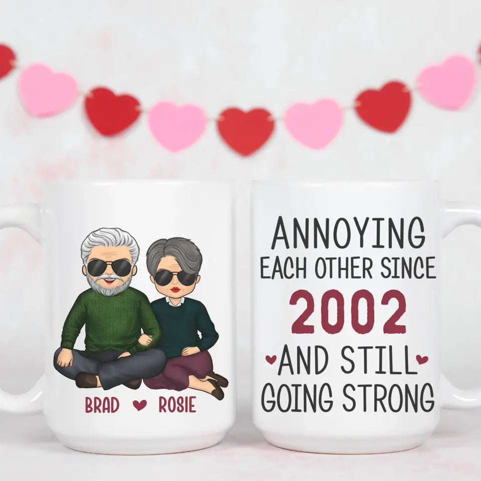 Mug-Annoying Each Other Since... - Personalized Mug for Couples | Couples Gift-Mug-White-JackNRoy