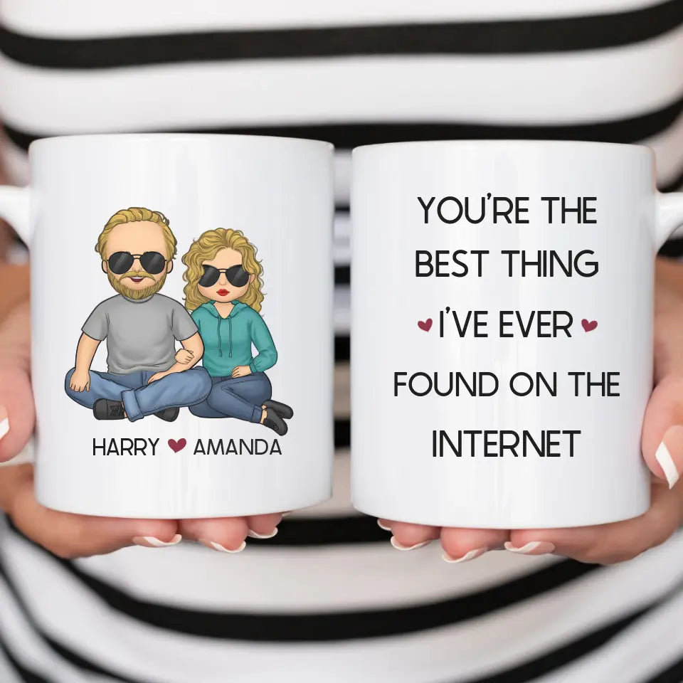Mug-Best Thing on The Internet - Personalized Mug for Couples | Funny Mug | Couples Gift-Jack N Roy