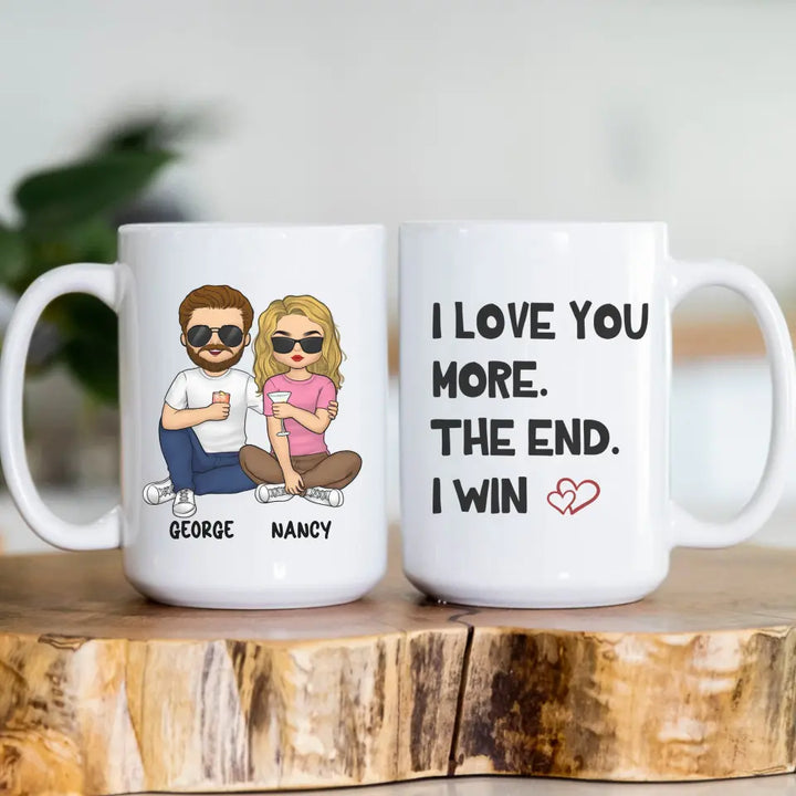 Mug-I Love You More - Personalized Mug for Couples | Couples Gift-JackNRoy