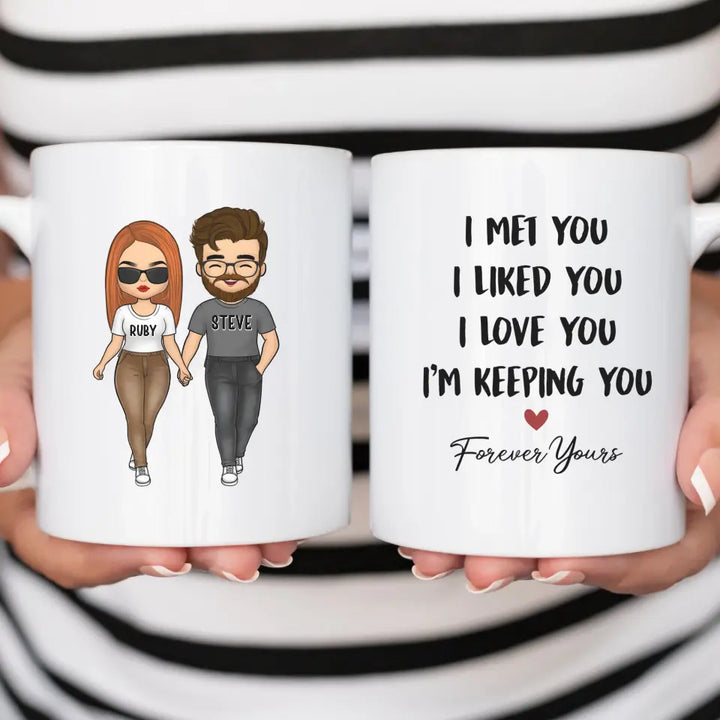 Mug-Forever Yours - Personalized Mug for Couples | Couples Gift-JackNRoy