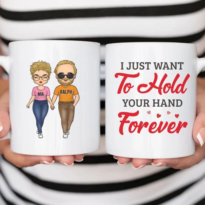 Mug-Hold Your Hand Forever - Personalized Mug for Couples | Couple Gifts-JackNRoy