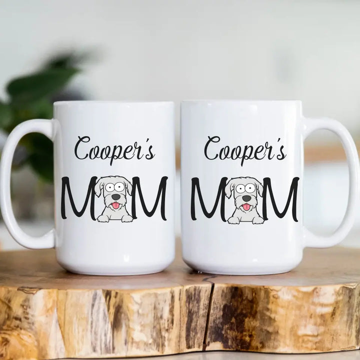 Mug-Dog's Mom - Personalized Mug for Dog Moms | Dog Mom Gifts | Pet Lover Mug-Mug-White-JackNRoy