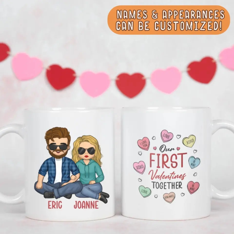 Mug-Our First Valentines - Personalized Mug for Couples | Valentine's Gift-JackNRoy