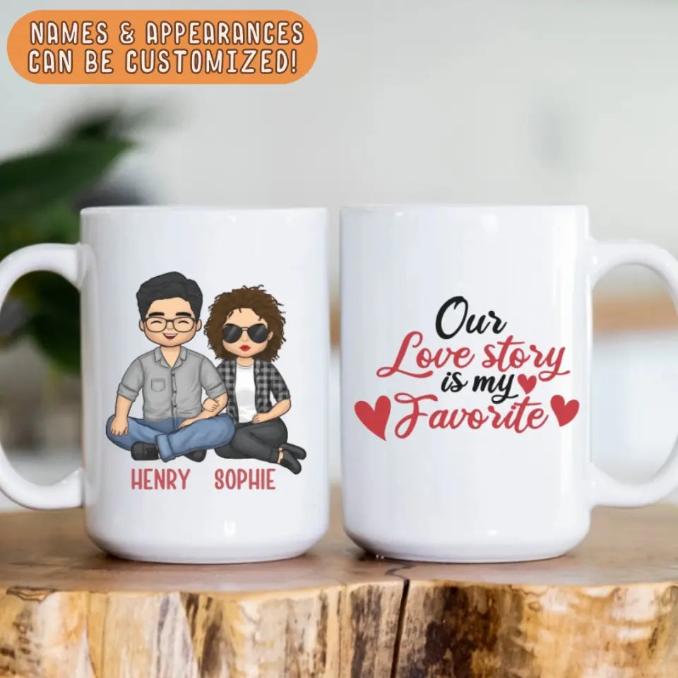 Mug-Our Love Story - Personalized Mug for Couples | Couple Gifts | Couple Mug-JackNRoy