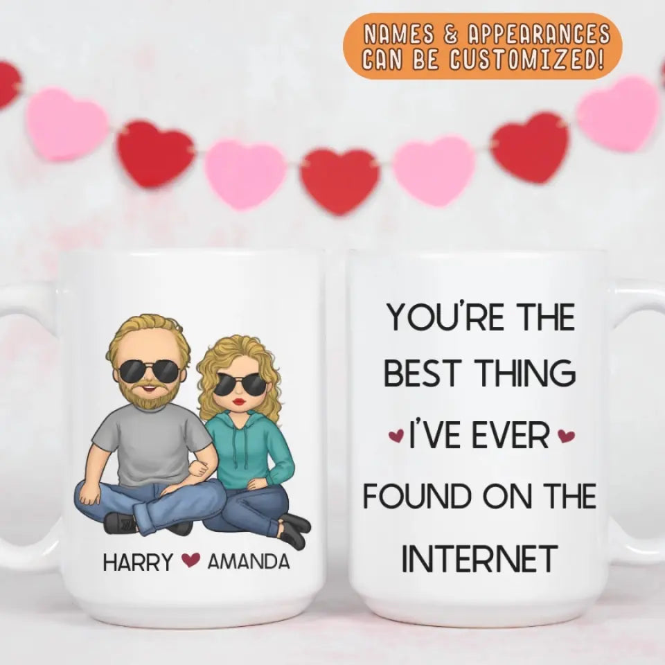 Mug-Best Thing on The Internet - Personalized Mug for Couples | Funny Mug | Couples Gift-Jack N Roy