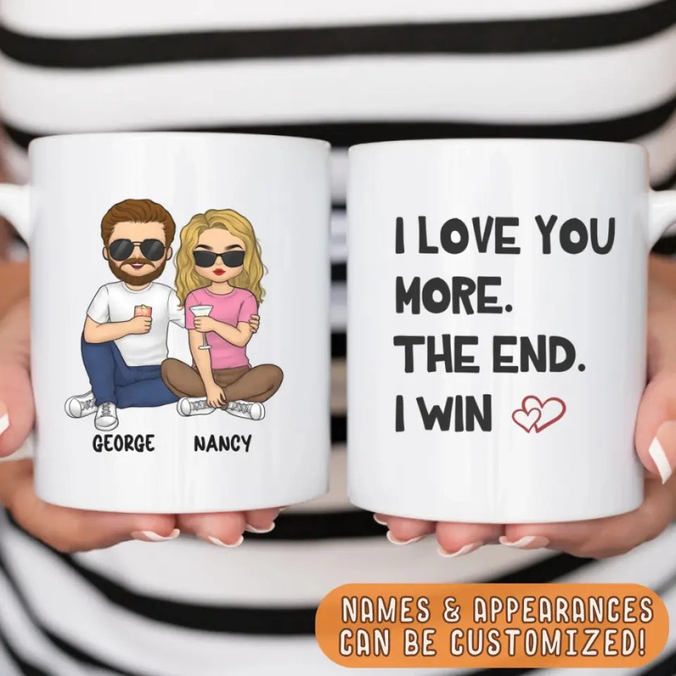 Mug-I Love You More - Personalized Mug for Couples | Couples Gift-JackNRoy