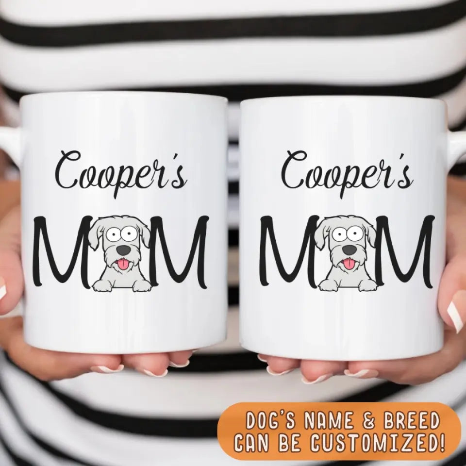 Mug-Dog's Mom - Personalized Mug for Dog Moms | Dog Mom Gifts | Pet Lover Mug-JackNRoy