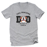 Sweatshirt-Pawsome Dad Belongs To - Personalized Unisex Sweatshirt for Dog Dads | Dog Dad Gift | Pet Lover Sweatshirt-Unisex T-Shirt-Athletic Heather-JackNRoy